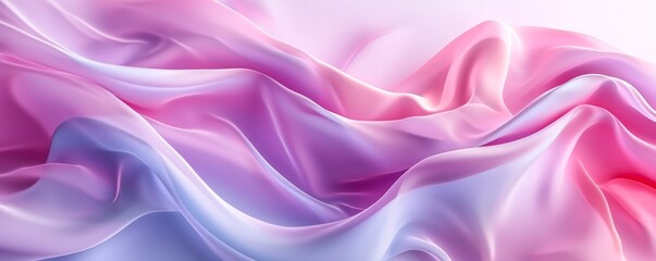 Obraz premium A background characterized by flowing, soft, and smooth round renders, creating a visually appealing and serene atmosphere.