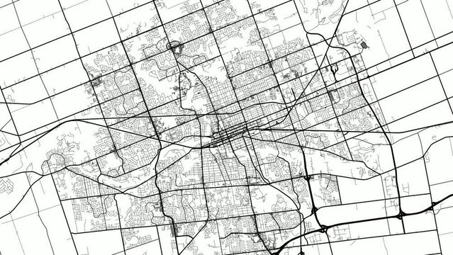 Zoom Out Road Map of London Canada