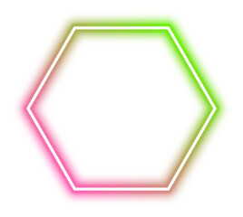 Geometric Colorful Gradient Neon Frame