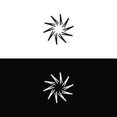 Obraz premium Circle vector logo template illustration logo circle curve