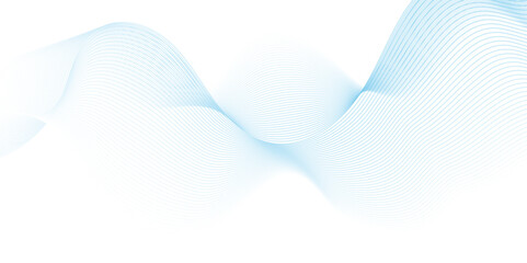 Abstract blue blend digital wave lines and technology background. Minimal carve wavy white and blue flowing wave lines and glowing moving lines. Futuristic technology and sound wave lines background.