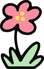 bright simple flowers