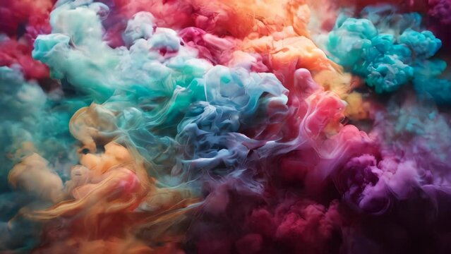 multi colored smoke abstract background