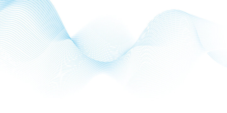 Seamless Abstract blue technology smooth element swoosh speed futuristic wave line sound. modern stream background. Geometric wave line for banner, template, wallpaper background with wave design.