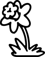 flowers line drawing