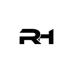 RH logo. RH set , R H design. White RH letter. RH, R H letter logo design. Initial letter RH letter logo set, linked circle uppercase monogram logo. R H letter logo vector design.	
