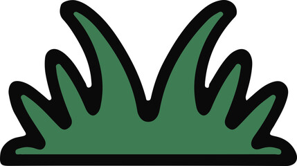 simple grass cartoon