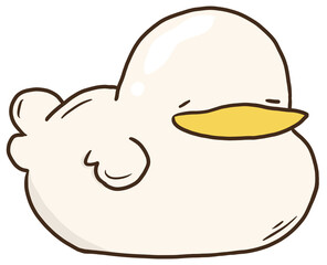 Playful Duck Cartoon illustration