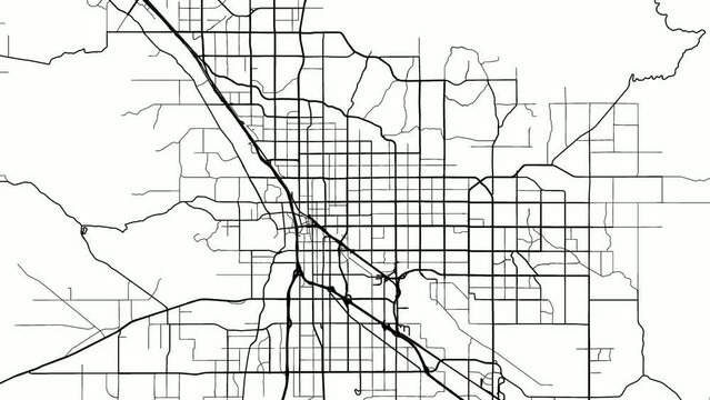 Zoom Out Road Map of Tucson Arizona