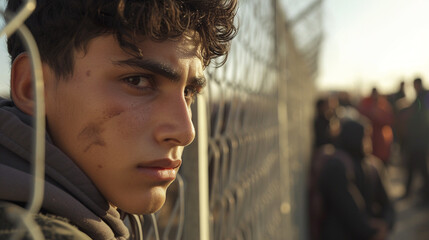 Refugees and emigration, emigration or flight, leaving one's own country and home, difficult journey