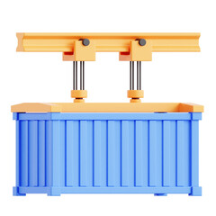 Container Crane 3D Illustration