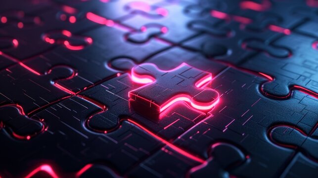Puzzle Piece Not Fitting Symbolizing AI Bias and Exclusion