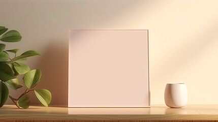 photoframe on table in modern room