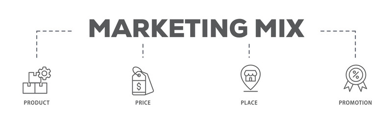 Marketing funnel banner web icon illustration concept with icon of awareness, interest, consideration, intent, evaluation and purchase