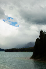 clouds over the lake