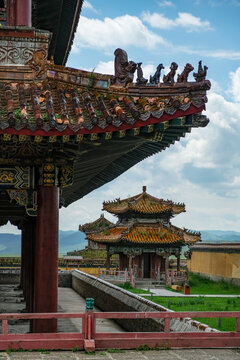 Amarbayasgalant Monastery, one of the three largest Buddhist monastic centers in Mongolia, Selenge Province in Erdenet, Mongolia.
