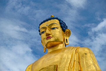 Buddha Golden Statue in Erdenet, Mongolia.