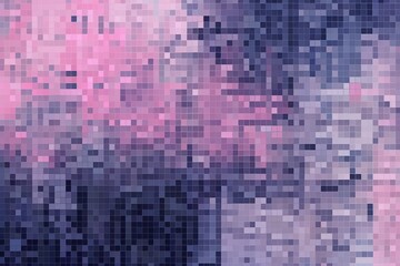 A and Magenta pixel pattern artwor light magenta and dark gray, grid