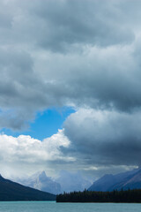 lake in front of the mountains III