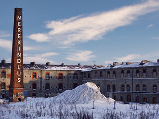 View of the Patarei Merekindlus in Tallinn. An old soviet maritime fortress after used as a prison.
