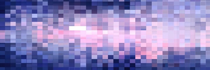 Fototapeta na wymiar A and Navy Blue pixel pattern artwork, light magenta and dark gray, grid 
