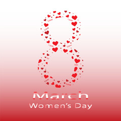 original bright postcard for the women's holiday on March 8.