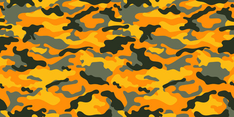 Trendy camouflage military pattern. Vector camouflage pattern for clothing design.