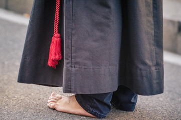 Barefoot devotion: A moment of reflection in Valladolid’s Holy Week Processions