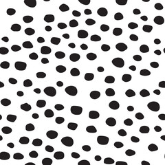Oval Skin. Animal Blob. Irregular Cat Pattern. Graffiti Fur Cheetah Texture. African Print Blot. Seamless Ink Monochrome. Polkadot Paint Texture Animal Color. Black Animal Grunge. White Hand Dot.