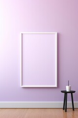 a blank black frame on a colorful wall