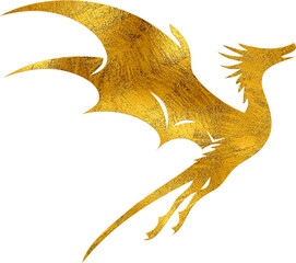 Gold Dragon - Digital Painting. - 731102018
