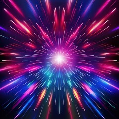 colorful light explosion flash background design pattern