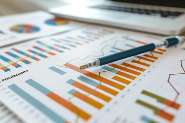 Financial Success: Business Planning and Growth in Stock Market Graphs