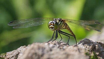 Dragonflies, insects, animals, nature, macro Dragonfly - focus on the eye