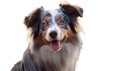 Border Collie on transparent background
