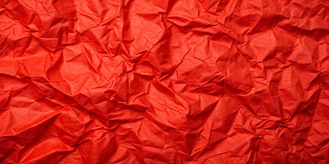 Obraz premium red crumpled paper texture