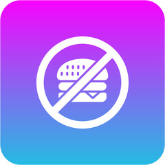 No Fast Food Icon