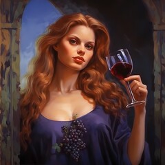 Lady with a Glass of Wine