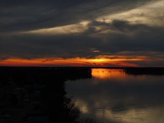Sunset at Reelfoot Lake in Tennessee