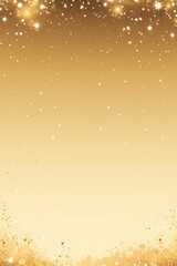 Obraz na płótnie Canvas tan golden blank frame background with confetti glitter and sparkles