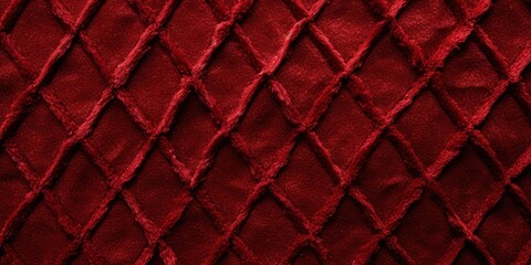 Maroon paterned carpet texture from above