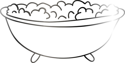 Food magical decoration.