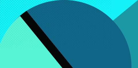 Modern elegant geometric blue business banner template.