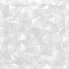 Low polygon shapes, light gray crystals background, triangles mosaic, creative origami wallpaper, templates vector design