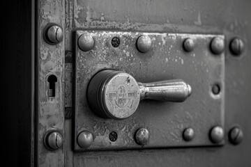 Close-Up of Metal Door With Lock