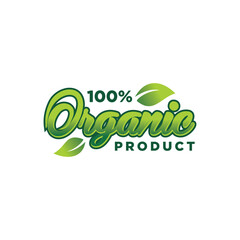 100 percent organic product designs label