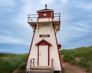 Covehead Harbour Lighthouse on Prince Edward Island, Canada. Prince Edward Island National Park. 