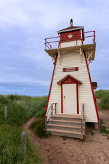 Covehead Harbour Lighthouse on Prince Edward Island, Canada. Prince Edward Island National Park. 