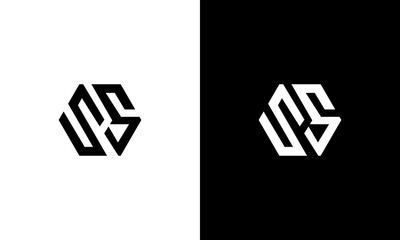 SS initials hexagon monogram logo design vector