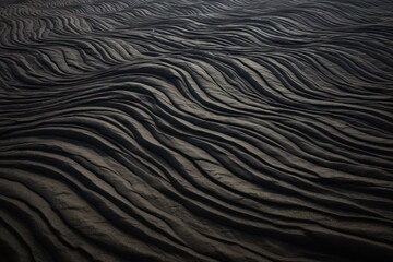 charcoal wavy lines field landscape